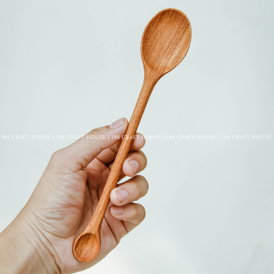 2 Heads Wooden Condiment Spoon - Kitchen Serving Utensils