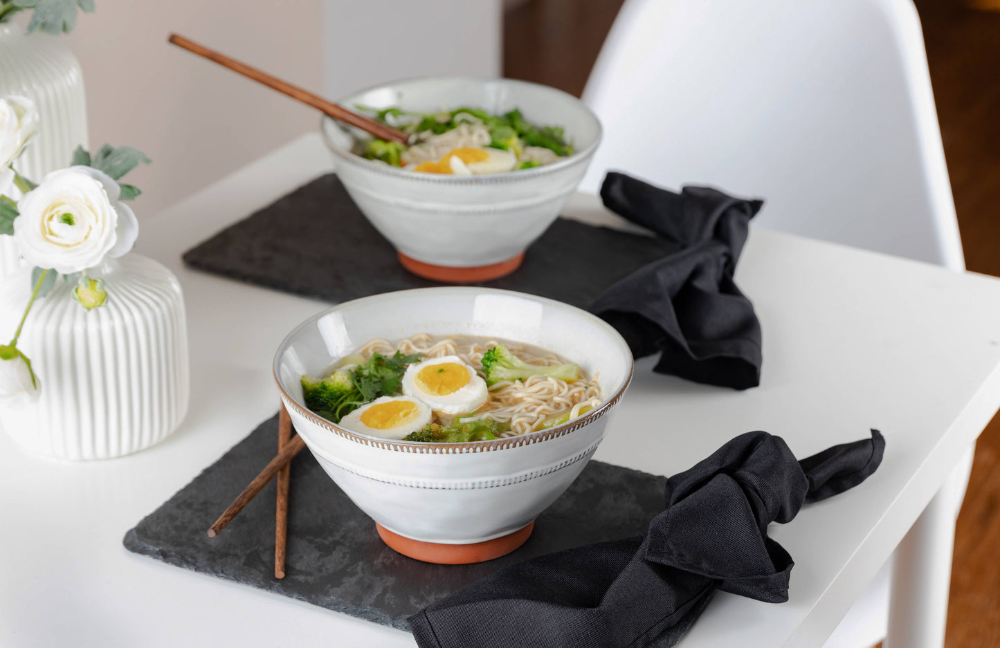 Terracotta Ramen Bowl with Chopsticks, 36 oz
