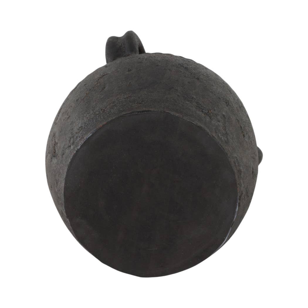 Ceramic Rustic Textured Triple Handle Vase