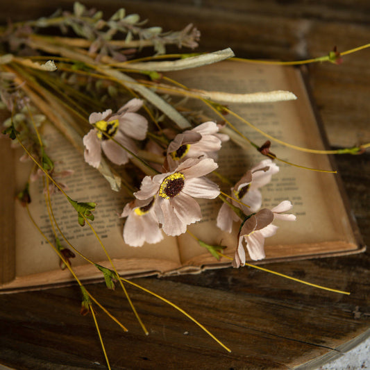 21" TAN COSMOS BUSH