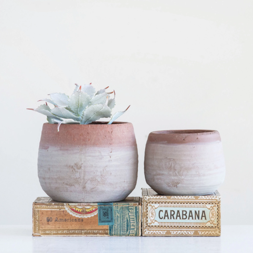 Terracotta Planter, Whitewashed | Containers | Sunday Night Dinner |  | 