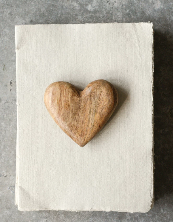 Hand-Carved Mango Wood Heart | Decor | Sunday Night Dinner |  | 