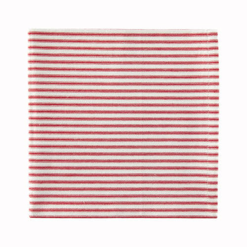 Red Ticking Stripe Napkin | Textiles | Sunday Night Dinner |  | 