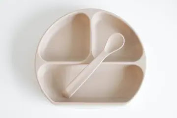 Silicone Suction Plate w/ Lid + Spoon | Baby | Sunday Night Dinner |  | 