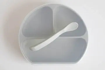 Silicone Suction Plate w/ Lid + Spoon | Baby | Sunday Night Dinner |  | 