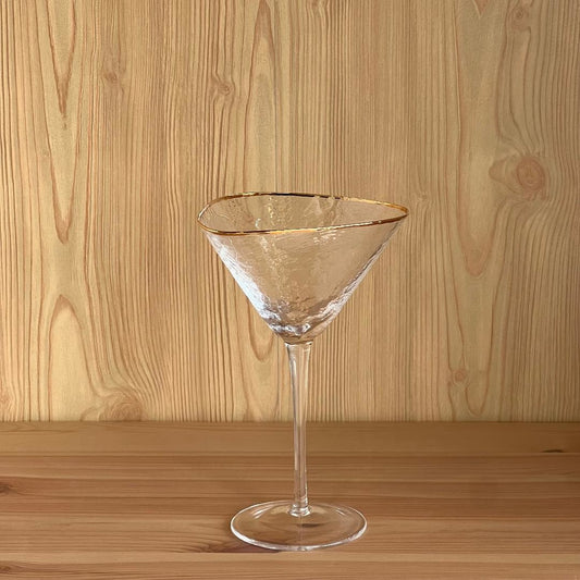 Aperitivo Triangular Glass w/ Gold Rim Martini | Bar | Sunday Night Dinner |  | 