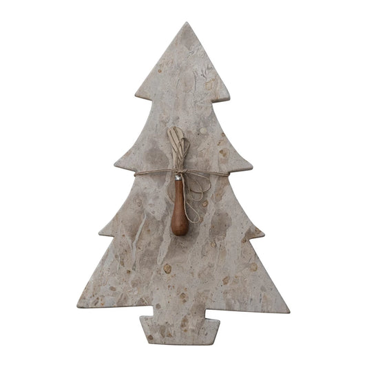 Marble Board with Canape Knife